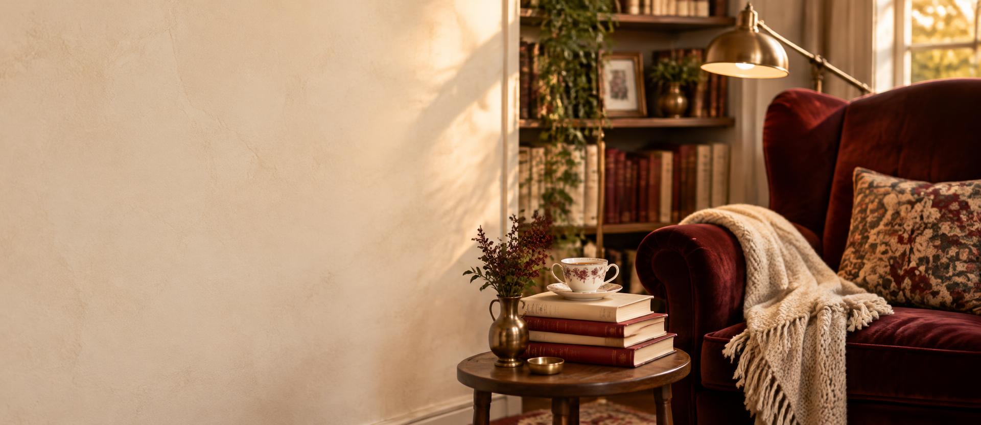 Books and an open guide on a sunlit reading desk